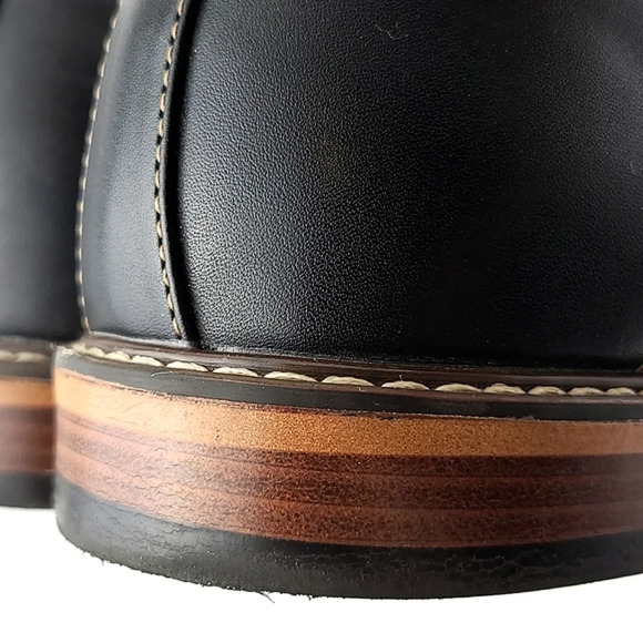 Classic Black Leather Men's Shoes - Picture 8 of 15